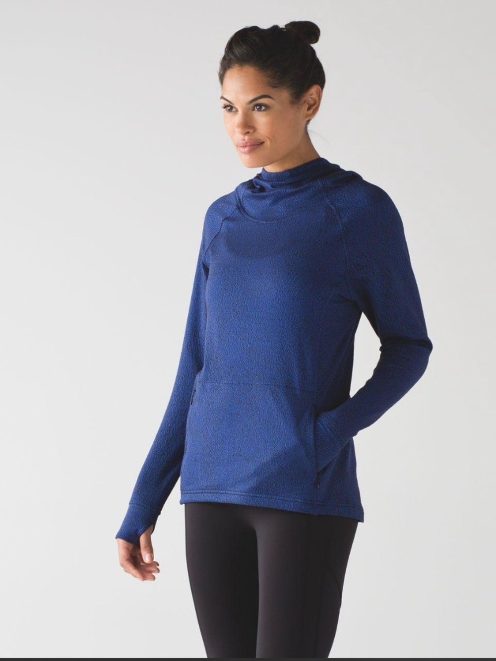 lululemon athletica Navy Blue Cowl Pullover Sweater
